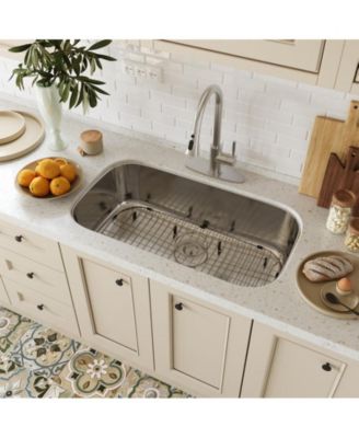 32inch L x 18inch W Undermount Kitchen Sink with Accessories