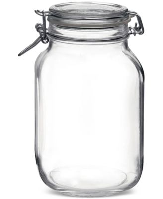 Bormioli Rocco - Glass 67.75-Oz. Fido Jars, Set of 6