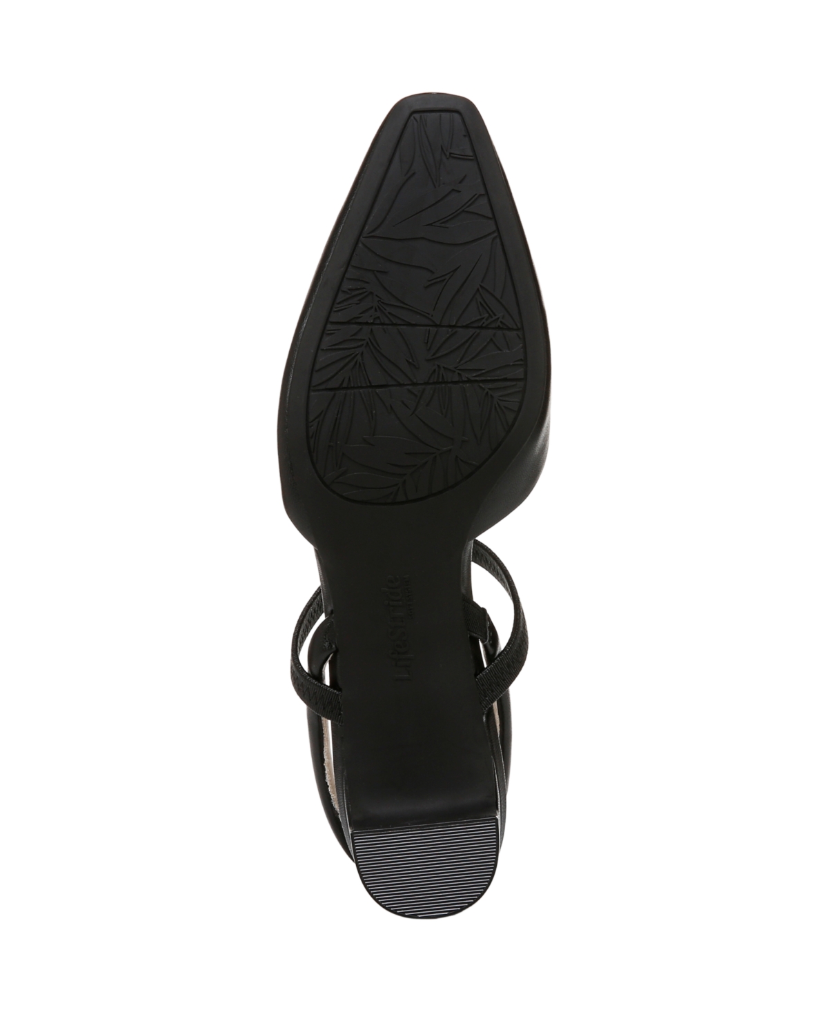 Bzees Women's Lainey Pointed Toe Block Heel Pumps In Black Faux Leather