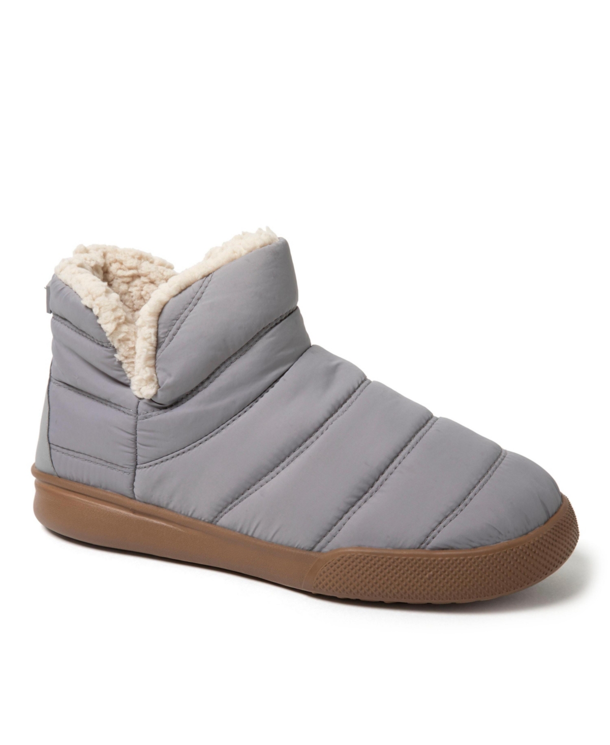 Men's Bryant Nylon Puffer Indoor/Outdoor Slipper Boot - Medium grey