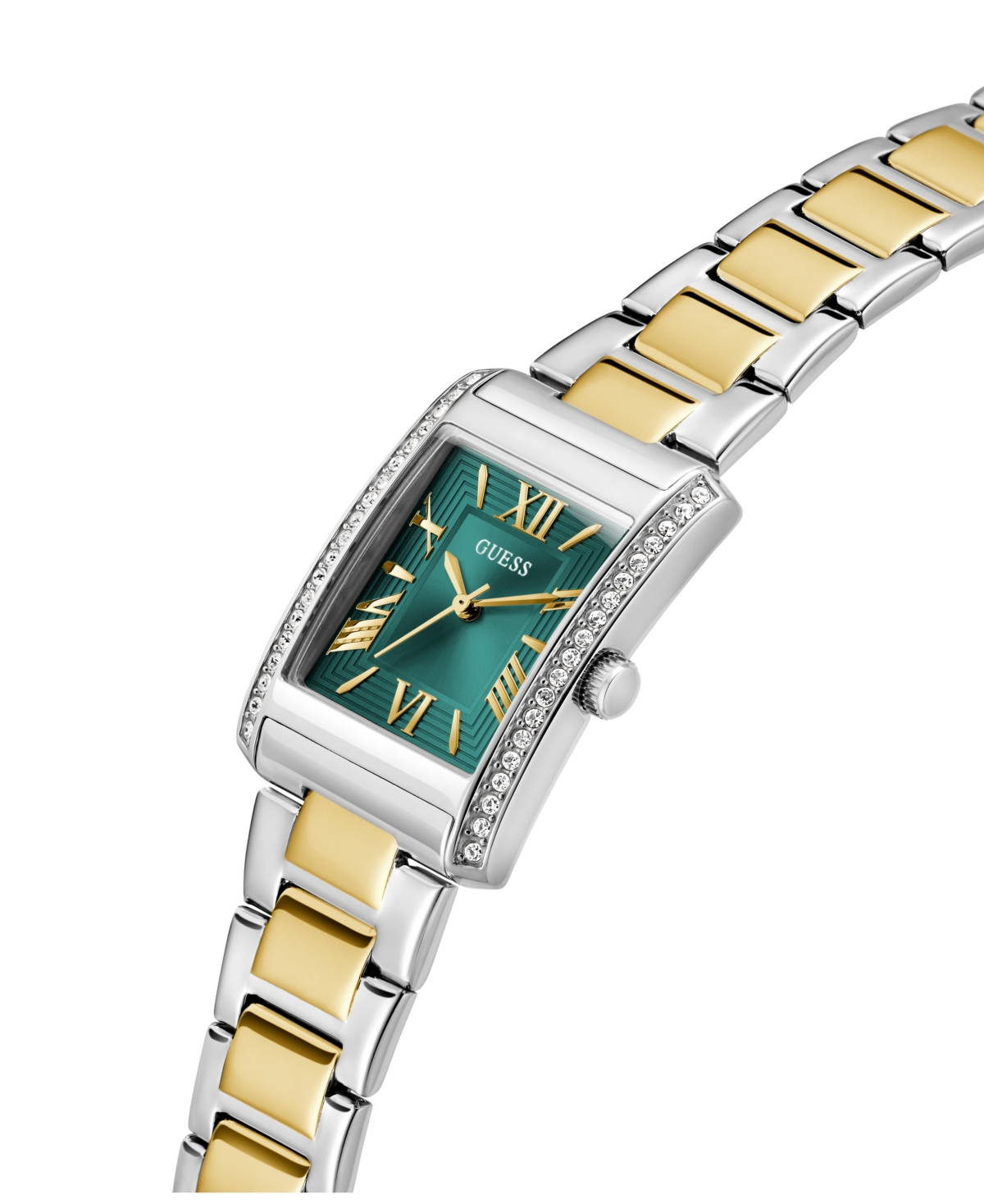 Guess Women's Analog Two-tone Stainless Steel Watch, 27mm In Two-tone