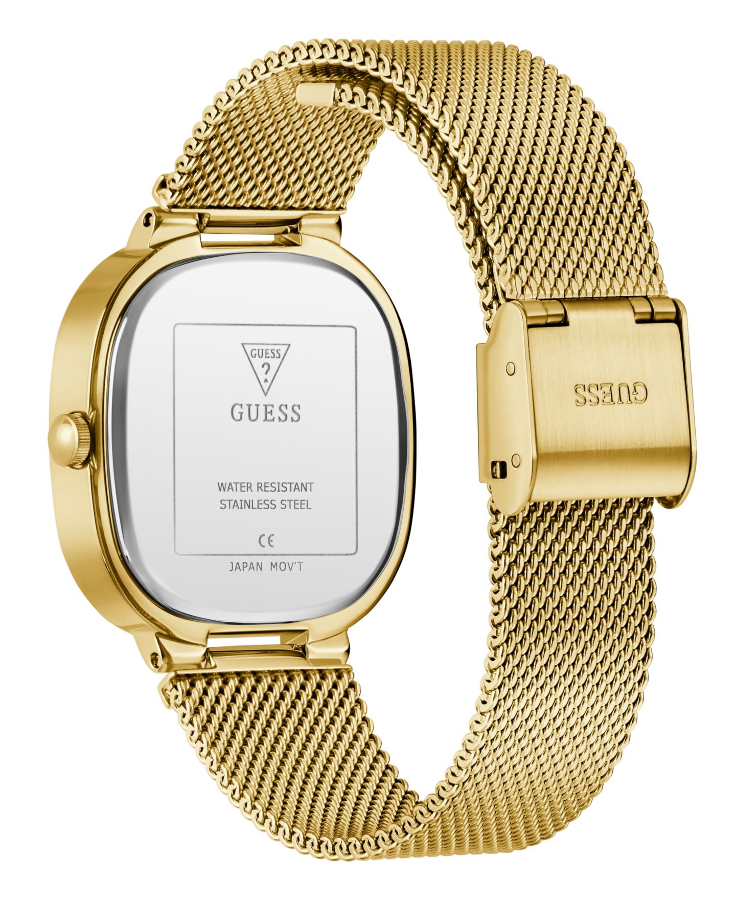 Женские часы GUESS Gold-Tone Mesh Bracelet Watch, 32mm — фото 3
