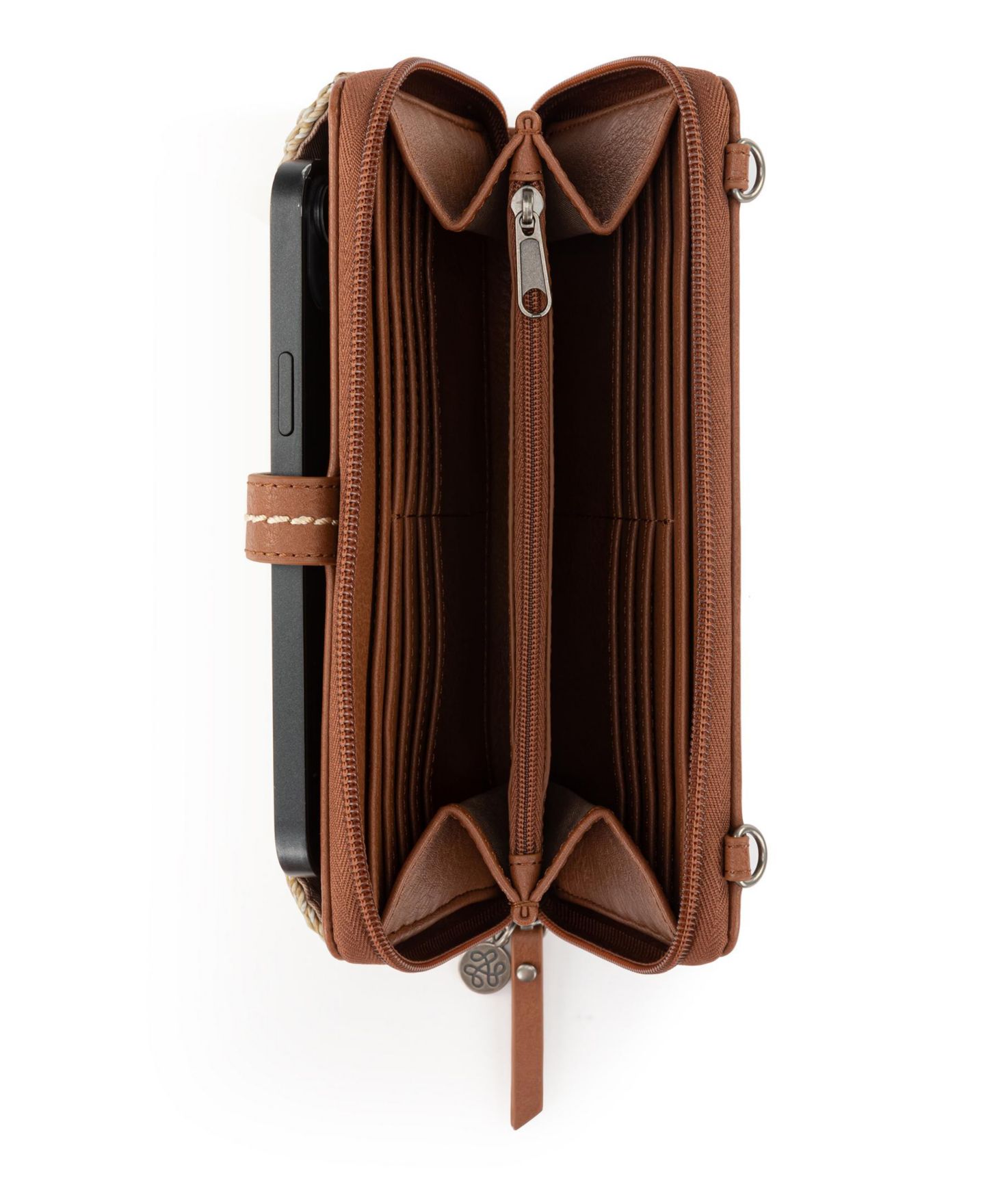 Женская сумка The Sak Iris Crochet Convertible Mini Crossbody, цвет: Bamboo Static — фото 3