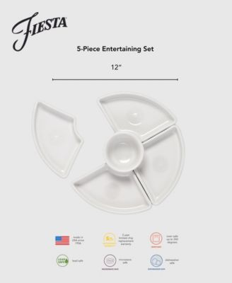 5 Pc. Coastal Blues Entertaining Set