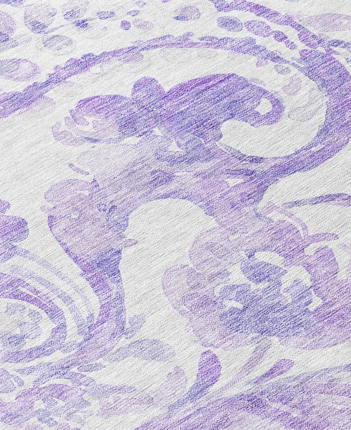 Addison Chantille Acn835 5'x7'6" Area Rug In Lavender