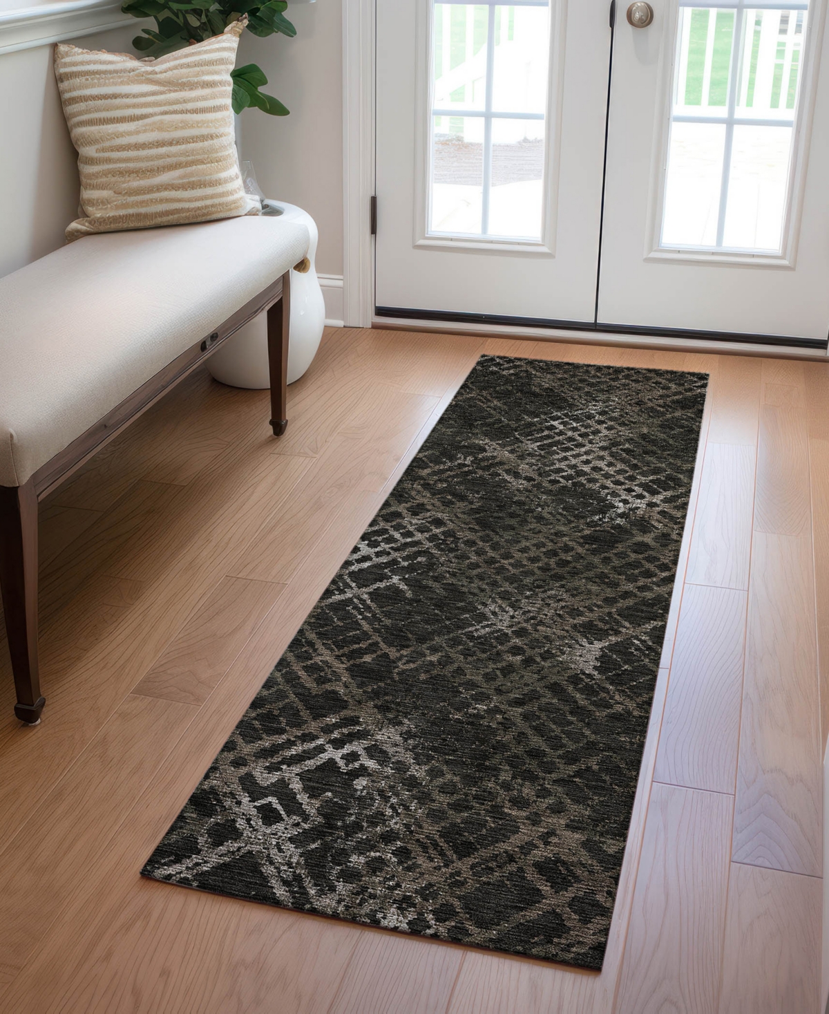 Addison Chantille Acn825 2'3"x7'6" Runner Area Rug In Cocoa