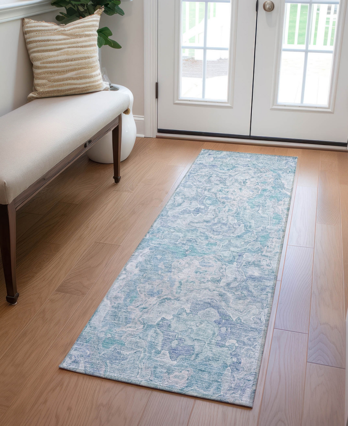 Addison Chantille Acn829 2'3"x7'6" Runner Area Rug In Mist