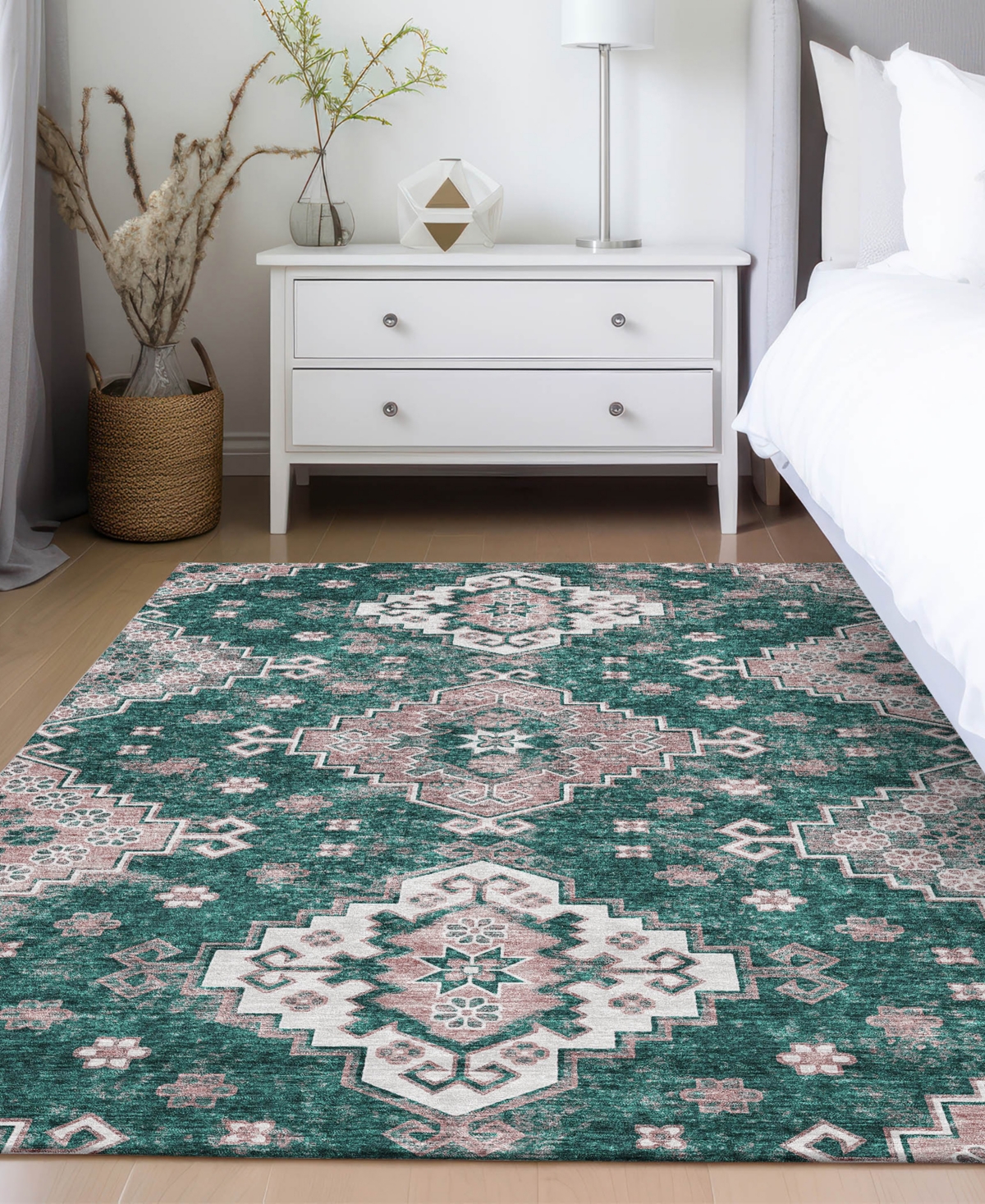 Addison Chantille Acn846 5'x7'6" Area Rug In Jade