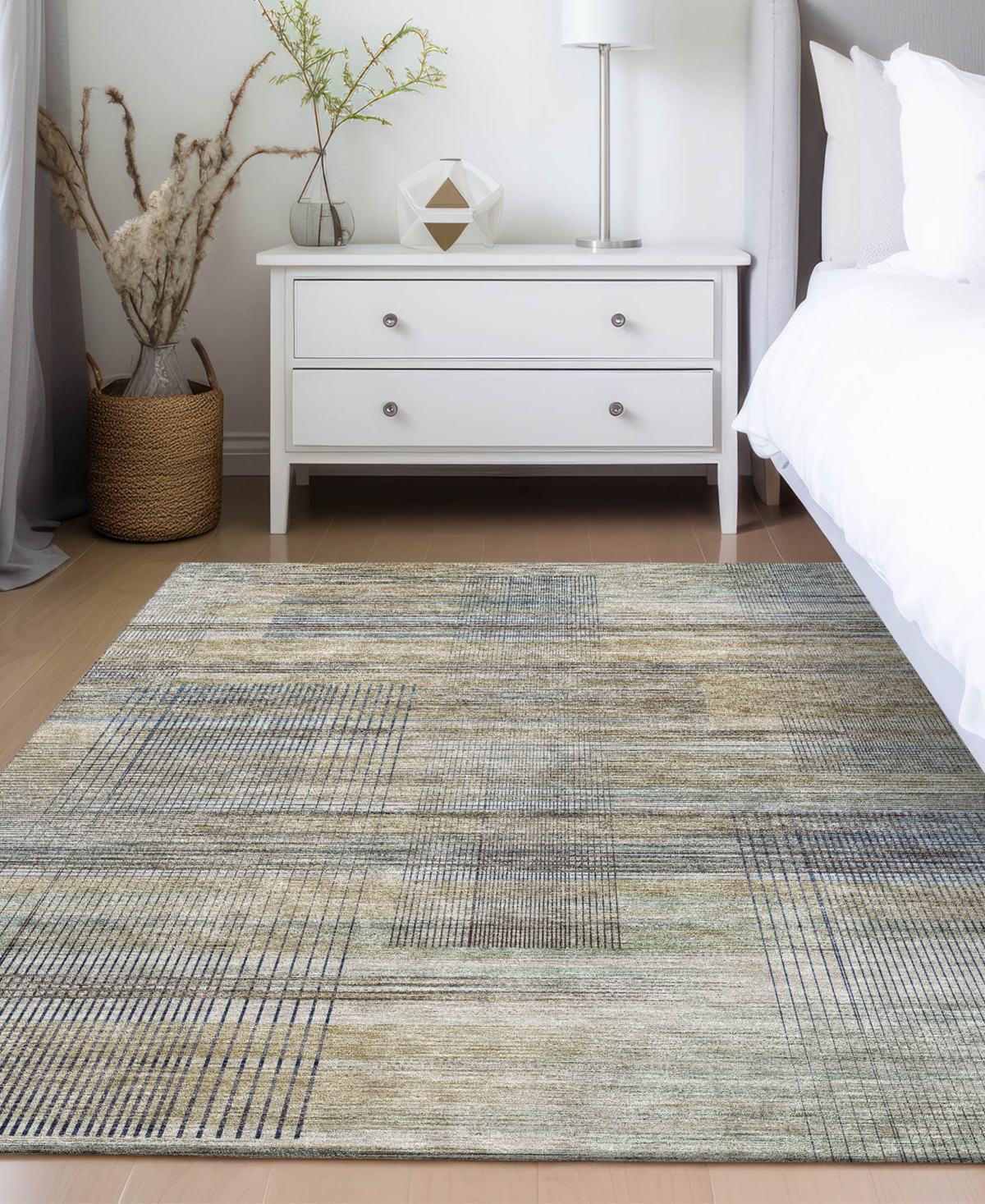Addison Chantille Acn819 8'x10' Area Rug In Khaki