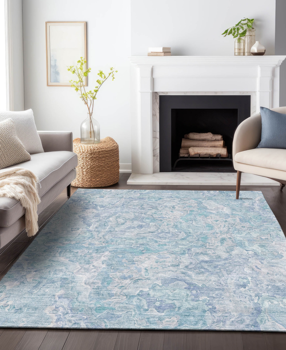 Addison Chantille Acn829 8'x10' Area Rug In Mist