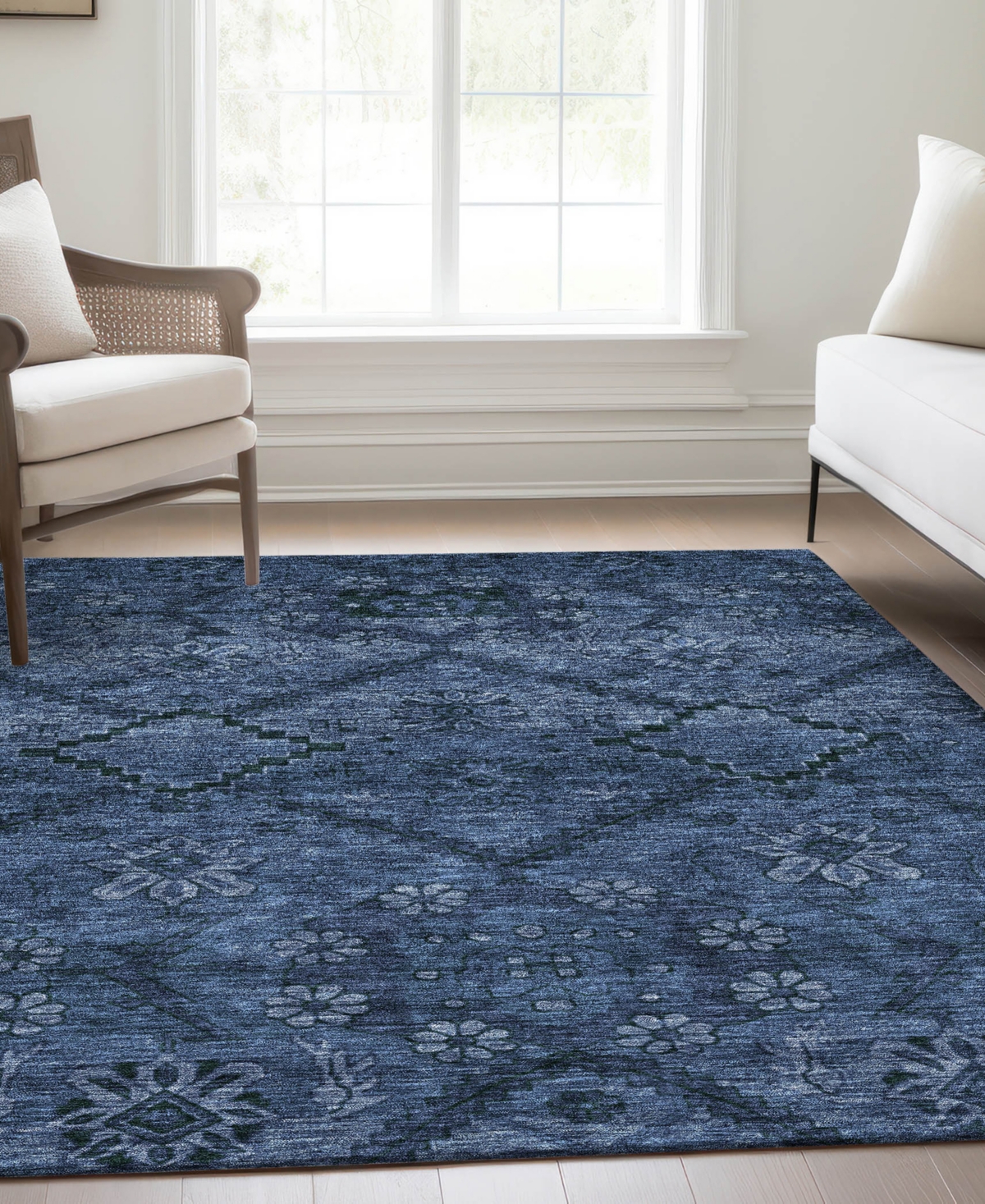 Addison Chantille Acn842 9'x12' Area Rug In Navy