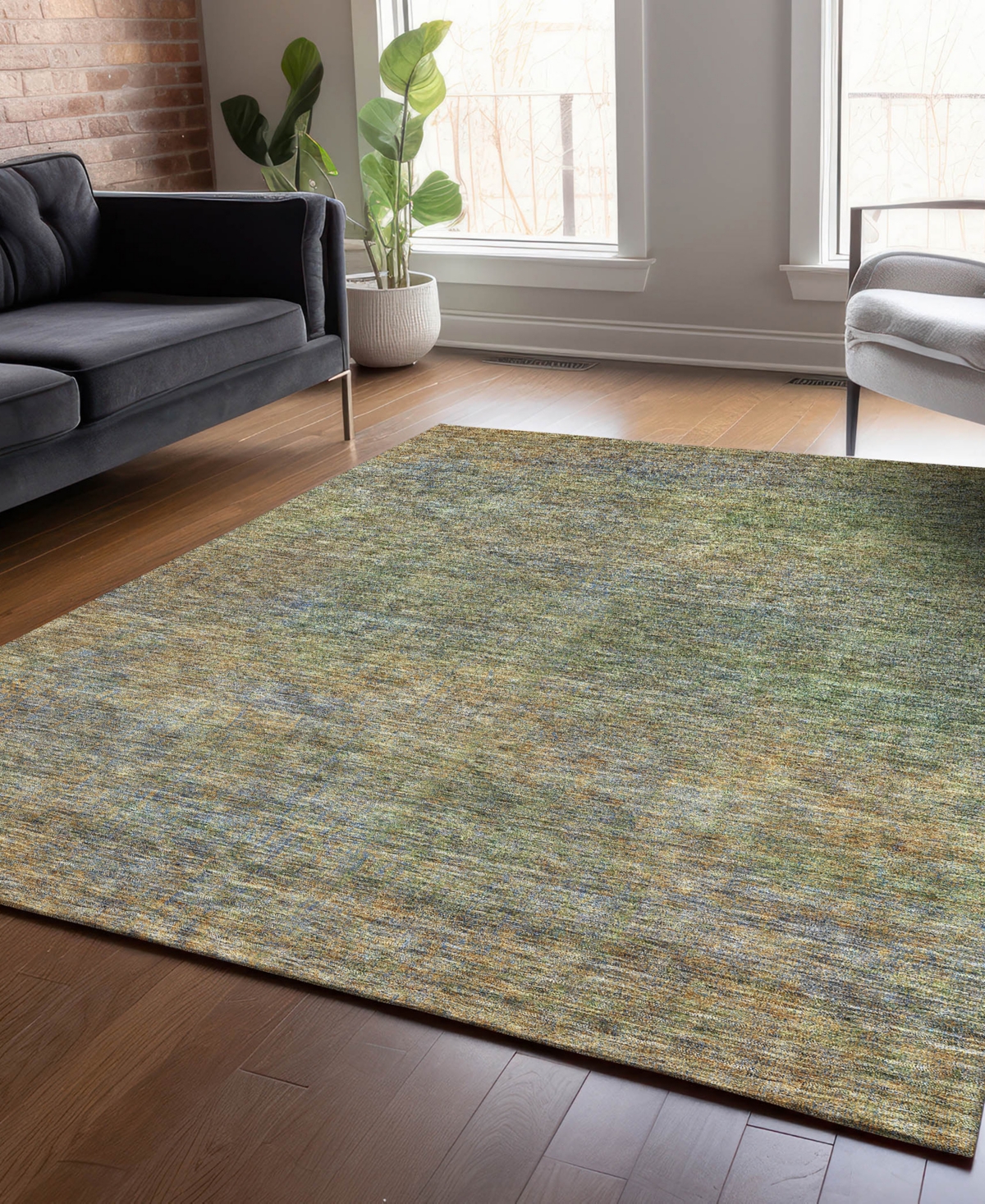 Addison Chantille Acn843 9'x12' Area Rug In Green