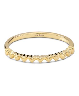 Sweet Heart Ring in 14K Gold, Size 6, approx. 1.4 grams.