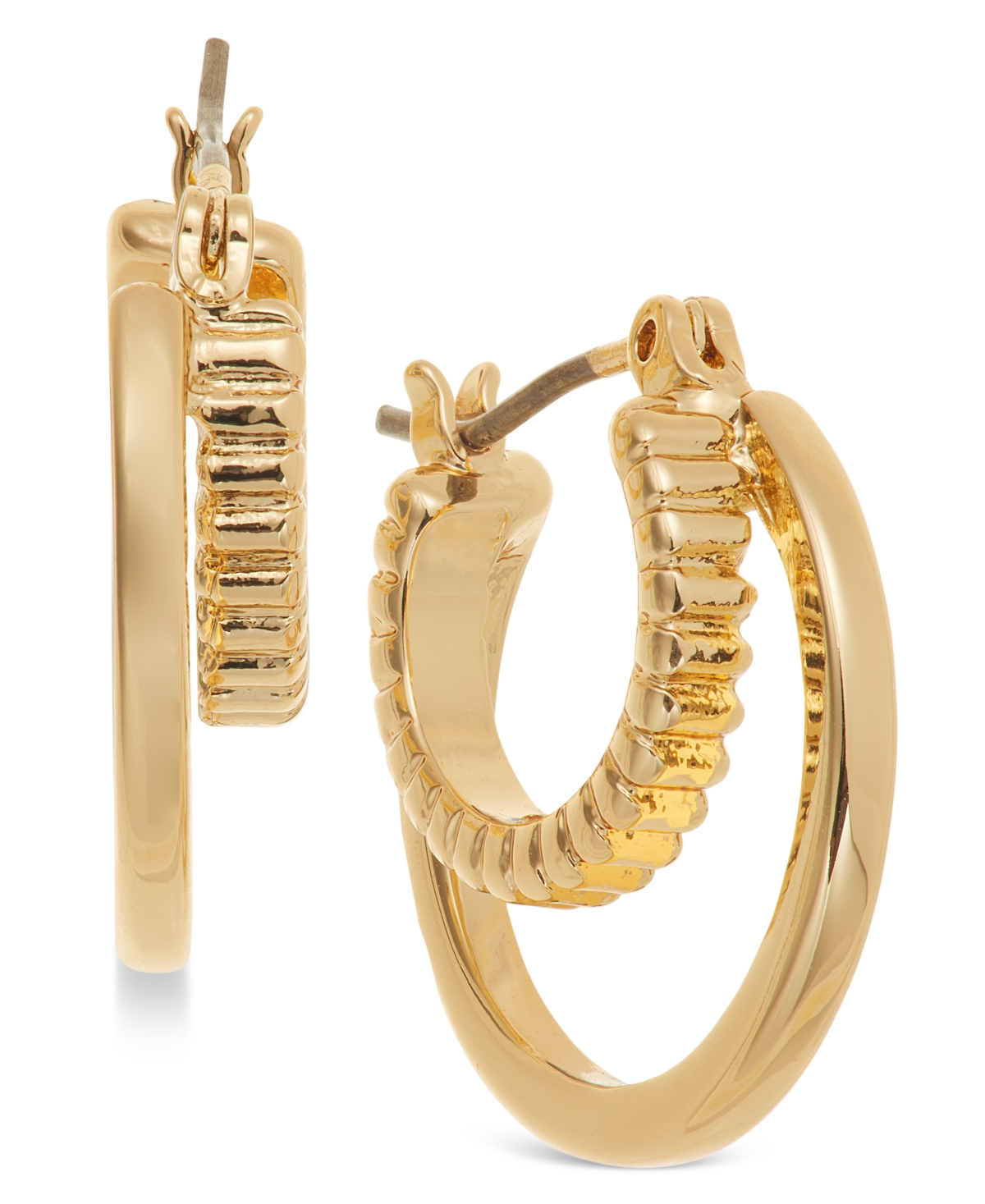 Double Hoop Earrings, Exclusively at Macy's - Silver