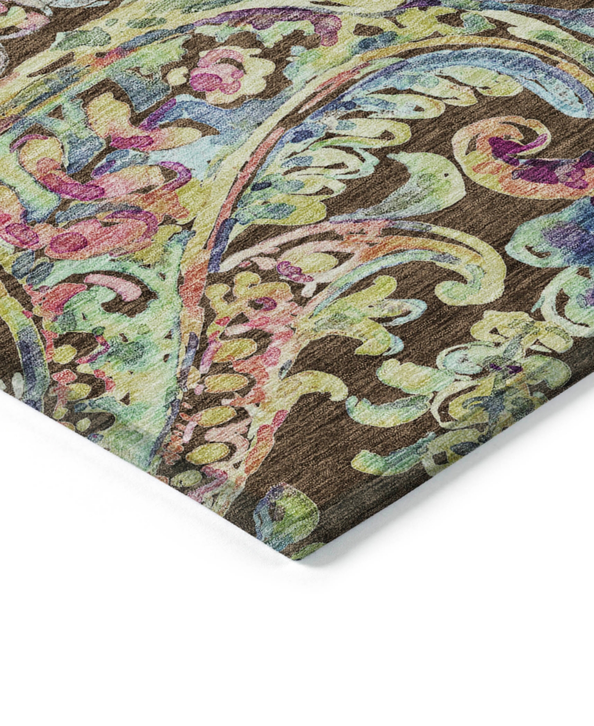 Addison Chantille Acn834 5'x7'6" Area Rug In Chocolate