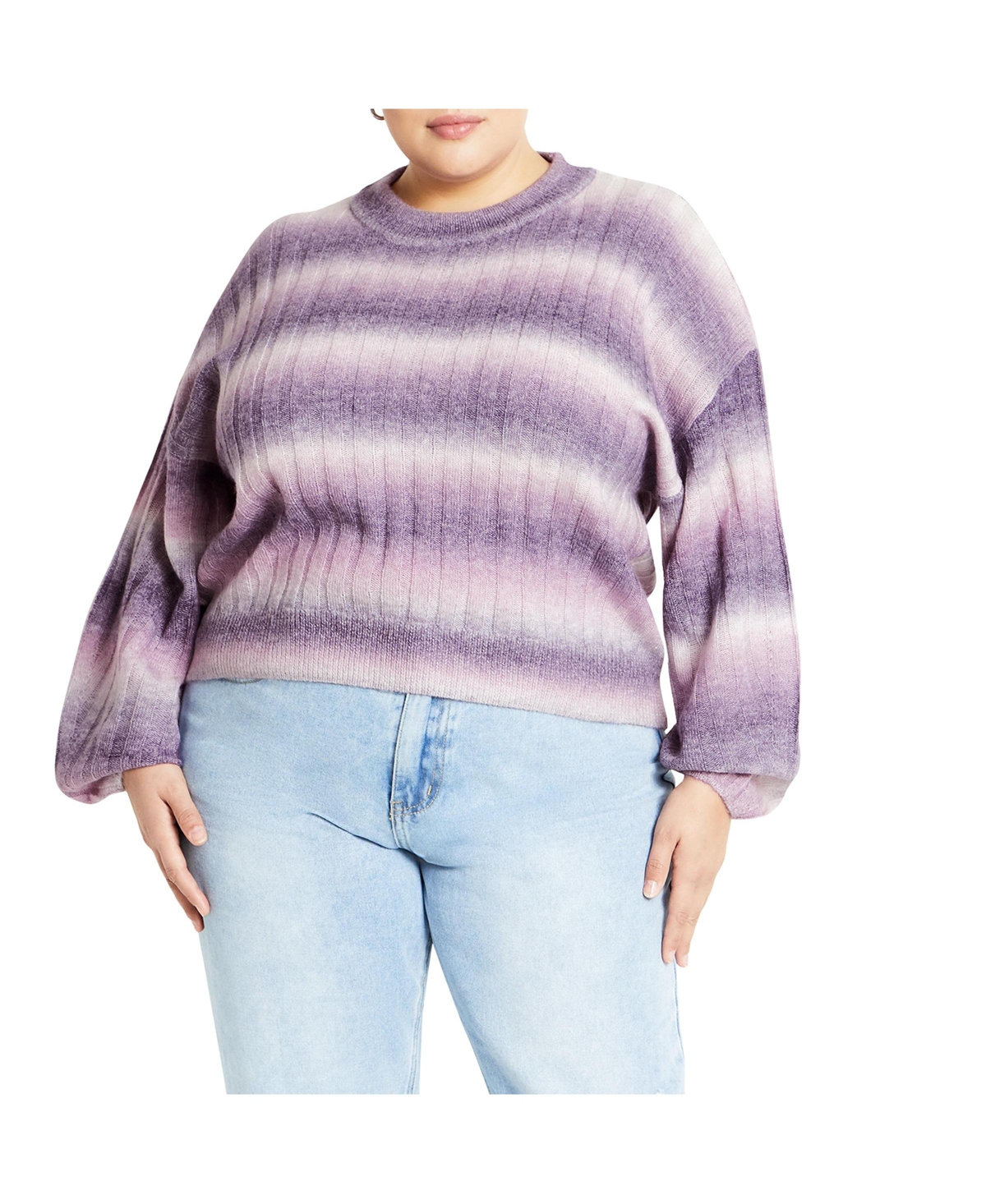 Plus Size Shay Sweater - Lilac
