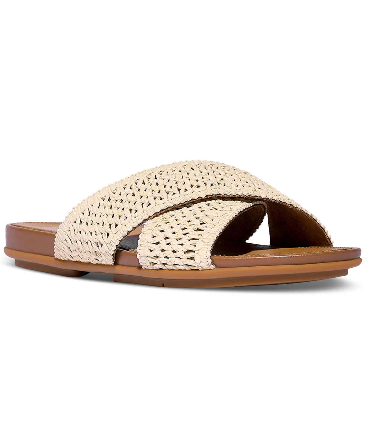 Women's Gracie Woven Cross Slide Sandals - Satsuma, Pink Mix
