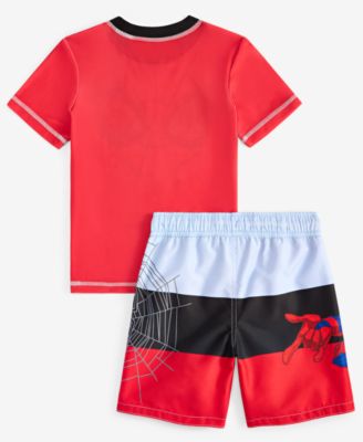 Little Boys Rash Guard & Swim Trunks Swimsuit, 2 Piece Set