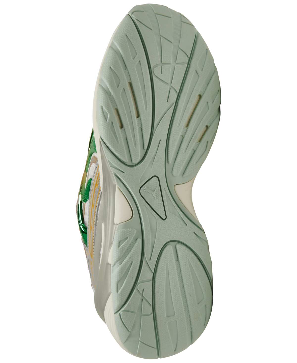 Puma Women's Inverse Shimmer Casual Sneakers From Finish Line In Warm White,archive Gold