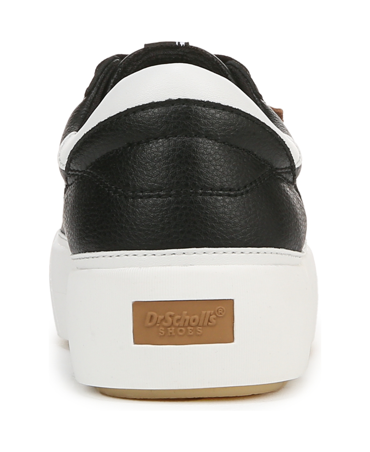 Shop Dr. Scholl's Women's Young And Free Lace Up Platform Sneakers In Black,white Leather