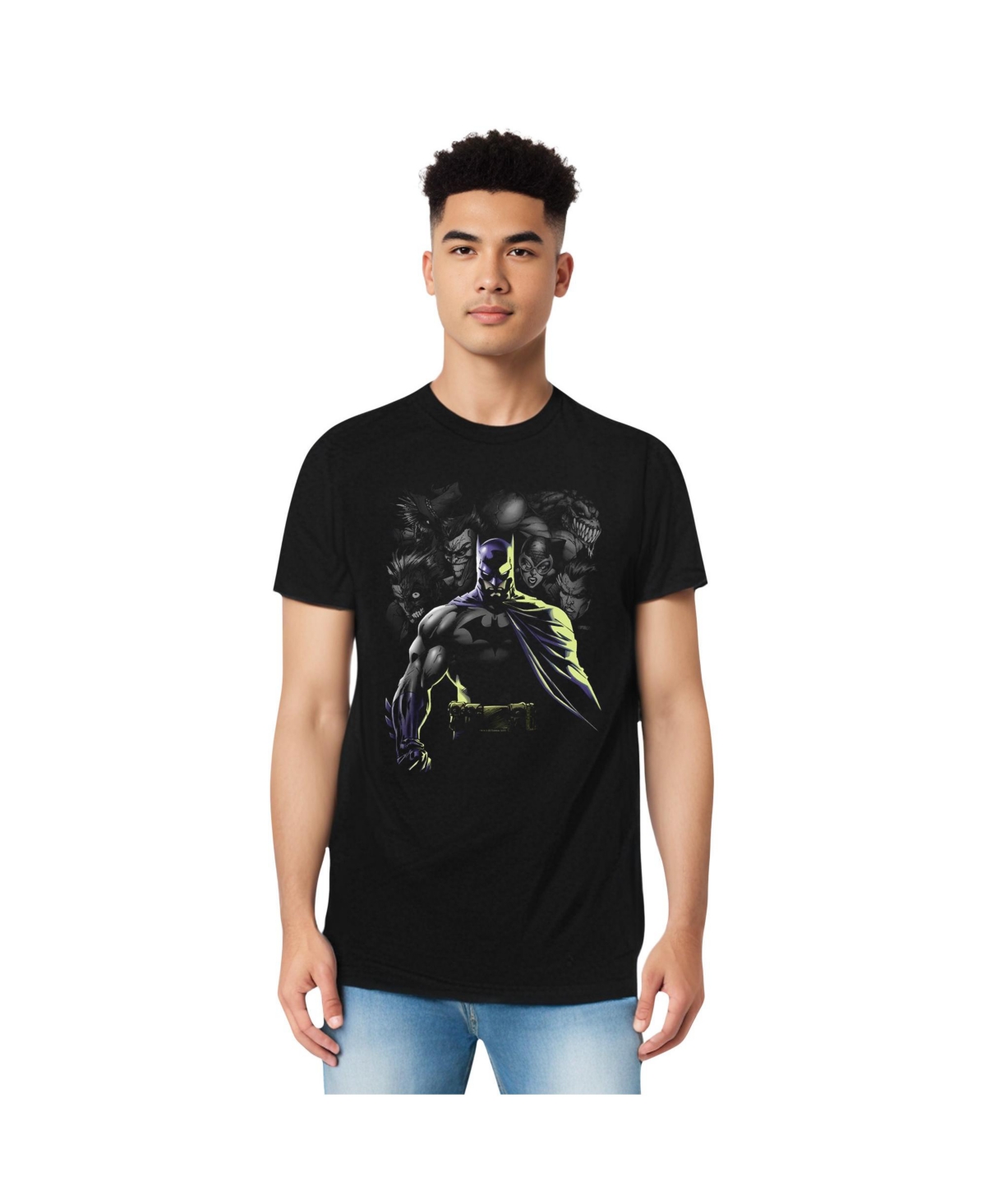 Mens Villains Unleashed Short Sleeve Adult Tee / T-Shirt - Black