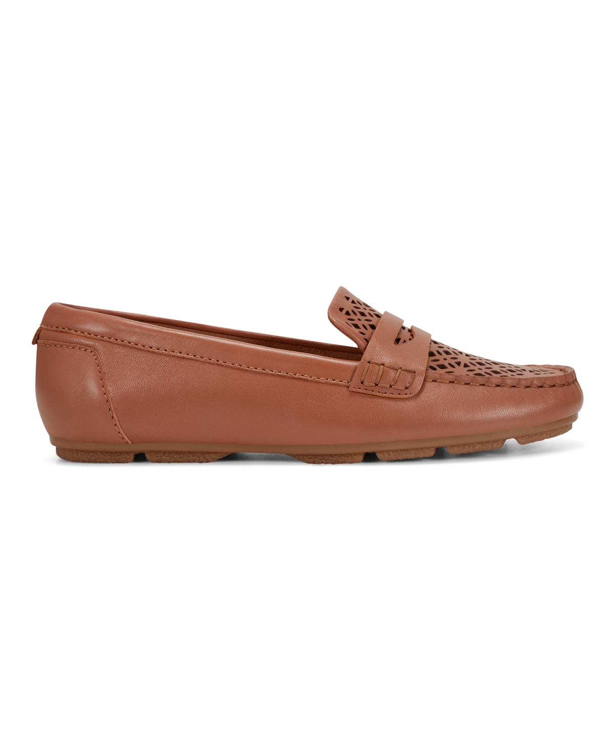 Shop Earth Women's Remi Cutout Slip-on Penny Loafers In Brown Leather
