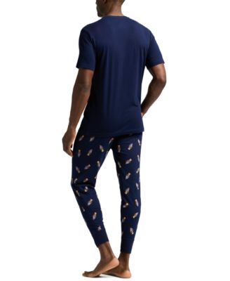 Men's Polo Bear Jogger Pajama Set, Exclusively at Macy's