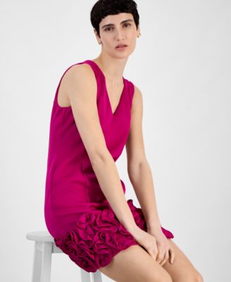 Ruffle-Hem Sheath Dress