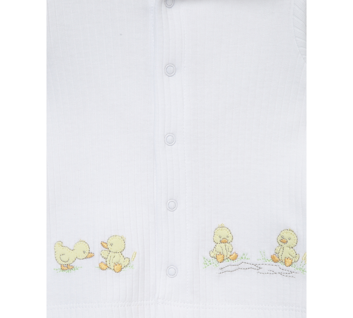 Shop Little Me Baby Ducks Cotton Cardigan & Footed Pants, 2 Piece Set In White