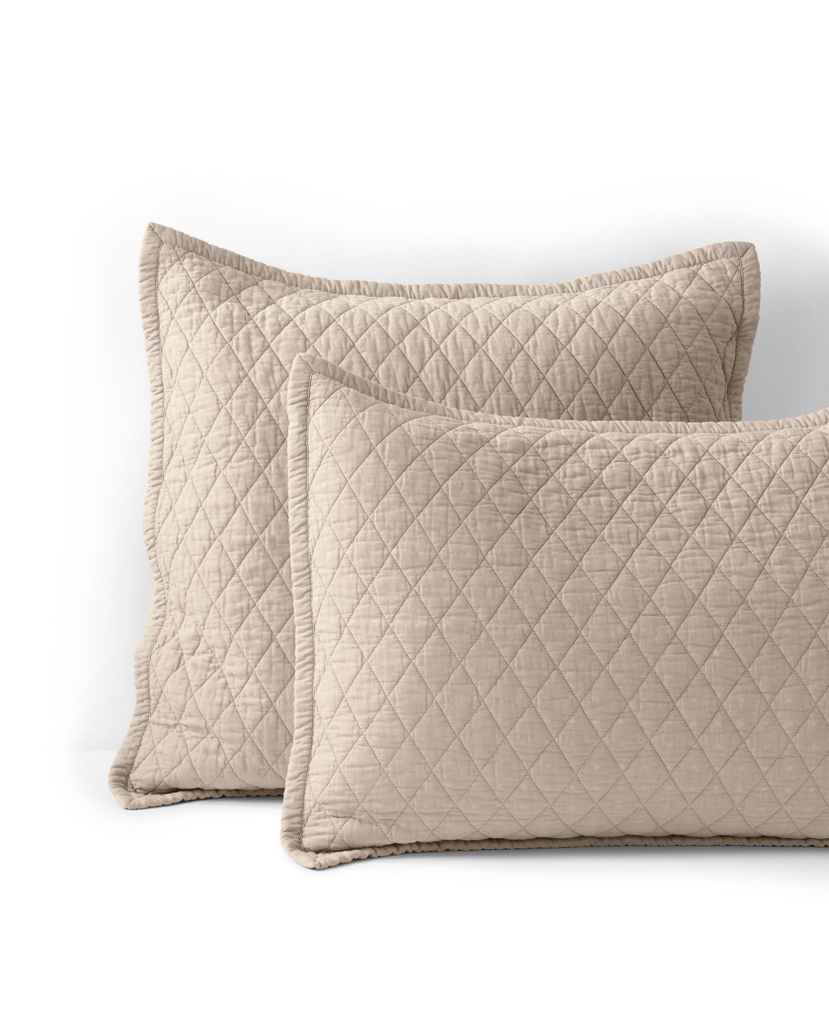 Solid Diamond Double Voile Pillow Sham - Bering sea blue