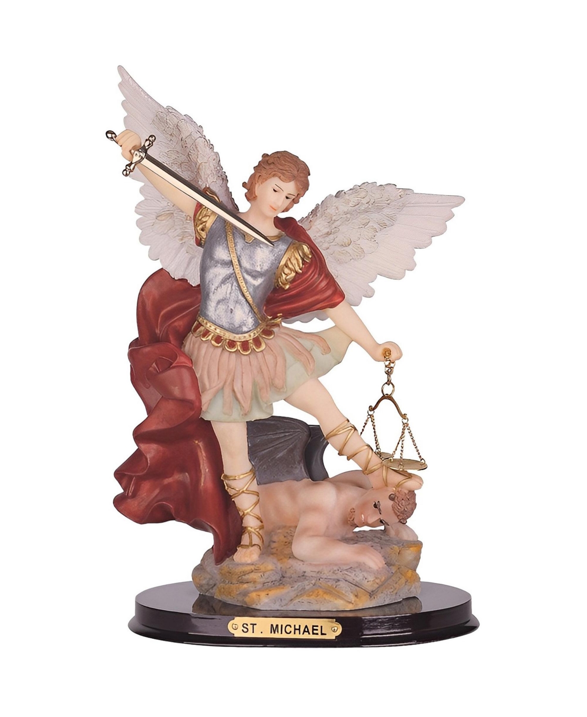 Fc Design "2-pc Set" 12"H Archangel Michael Statue Saint Michael The Strongest Angel Holy Figurine Statue Ornament Home Room Office Decor and Perfect