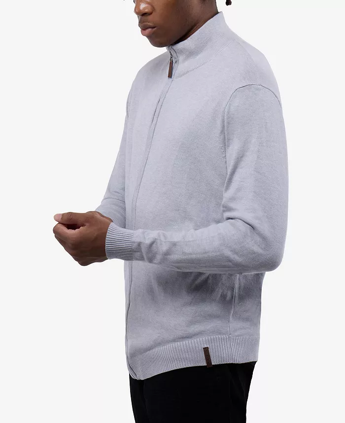 Men's Full Zip Mock Neck Sweater - thumbnail 3