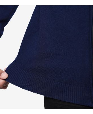 Men's Full Zip Mock Neck Sweater