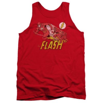 Dc Mens DC Comics Flash Crimson Comet Adult Tank Top