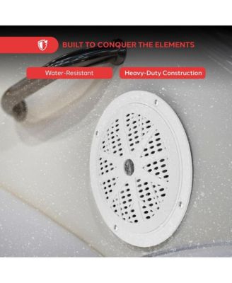 5.25-Inch Marine Component Speakers, 100 Watts, White