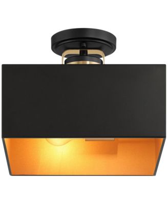 Artemis Semi Flush-Mount Ceiling Light with Modern 2-Light Metal Fixture for Kitchen or Foyer