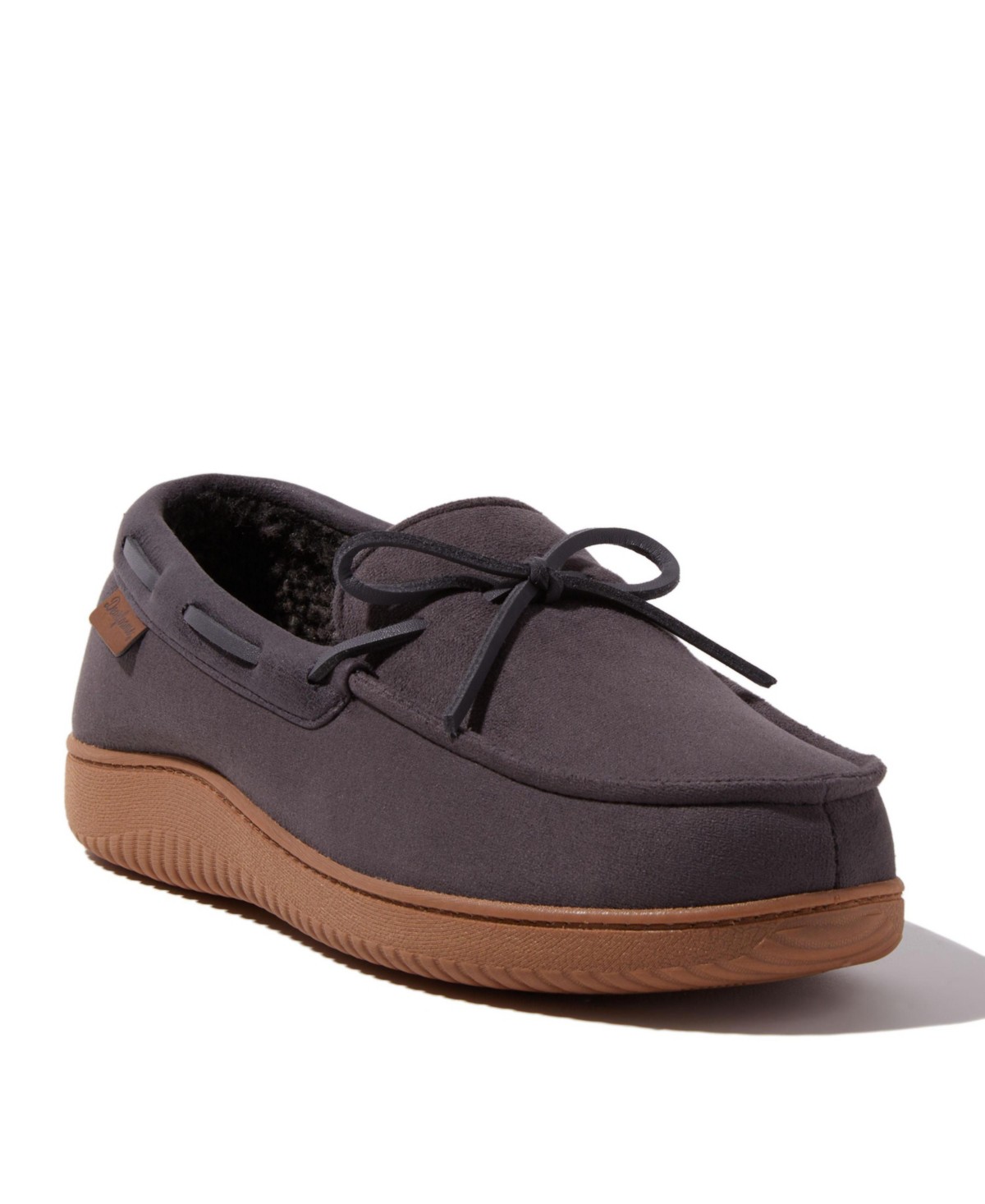 Мужские Dearfoams Men's Pierce Microsuede Moccasin House Shoe Slipper — фото 1