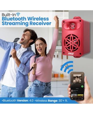 3.5” 2-Way Bluetooth Wireless Speaker System - Waterproof, 200W Max Power, 1/2” Tweeter, Compact Design