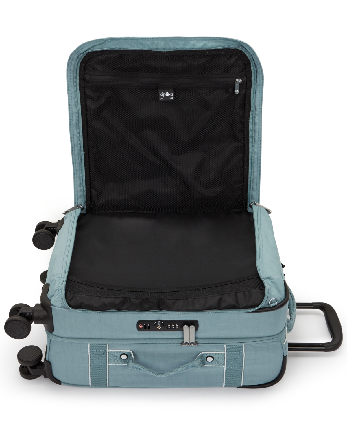 Kipling Spontaneous Small Rolling Luggage In Relaxed Gray
