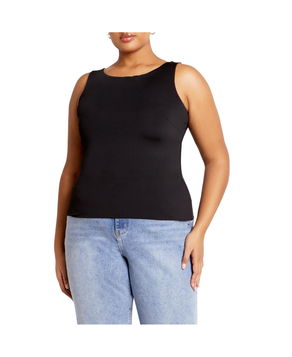 Plus Size Jojo Tank - Black