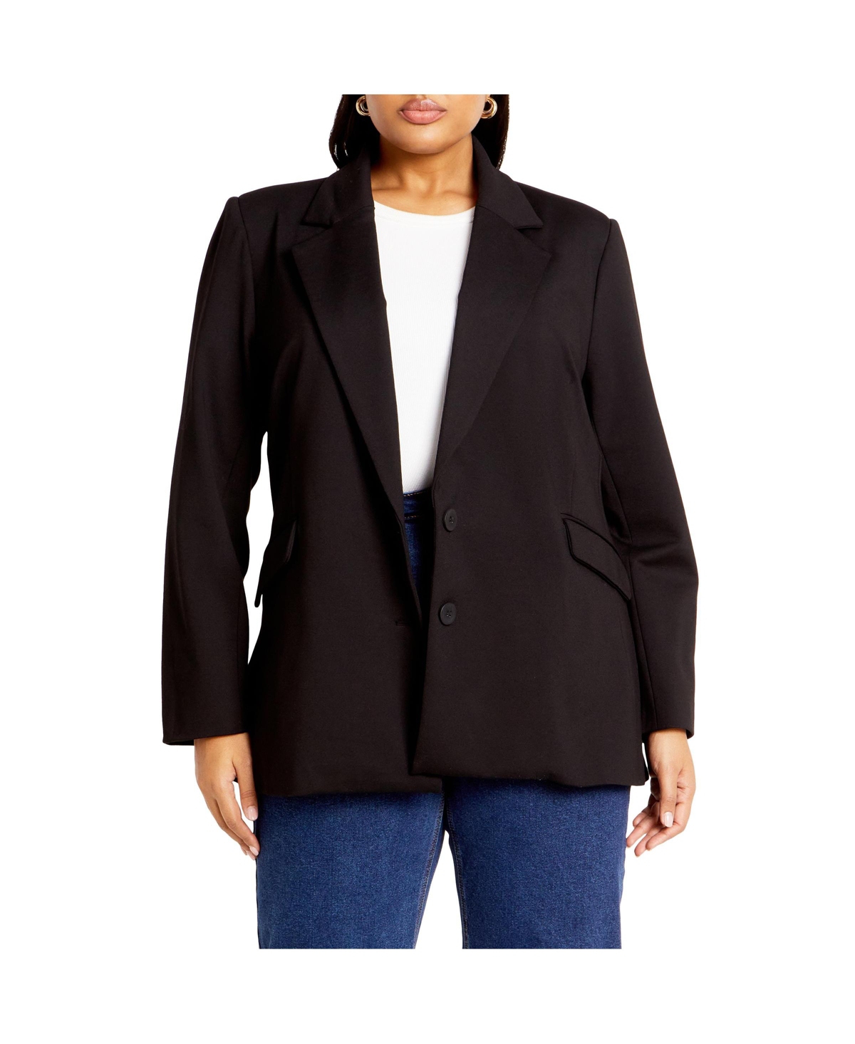 Plus Size Galactic Jacket - Black