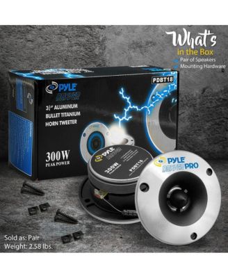 3.75'' Bullet Titanium Horn Tweeter, 300W, Aluminum