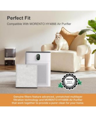 Air Purifier Replacement Filter, True HEPA Filter Compatible with Morento5866, Enhanced Version, 2 Pack