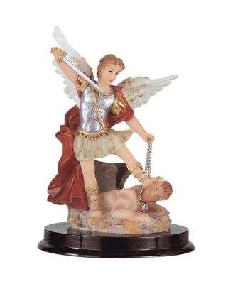 "2-PC Set" 5"H Archangel Michael Statue Saint Michael The Strongest Angel Holy Figurine Statue Ornament Home Room Office Decor and Perfect Ideas for Housewarming, Holidays and Birthdays