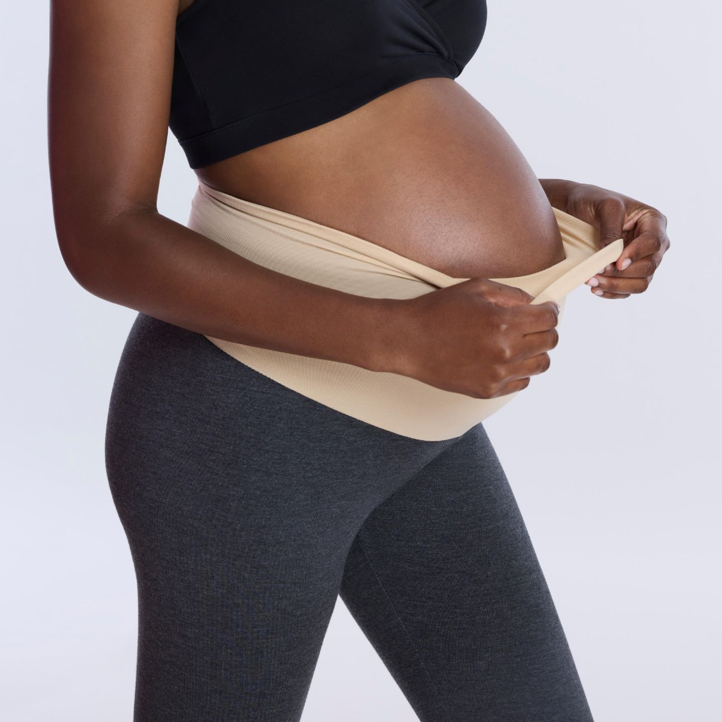 Женские колготки для беременных Motherhood Maternity Secret Fit, большие размеры, цвет: Меланжевый серый — фото 4