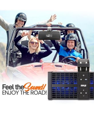 11" Powered ATV/UTV Soundbar System with Bluetooth & LED Lights