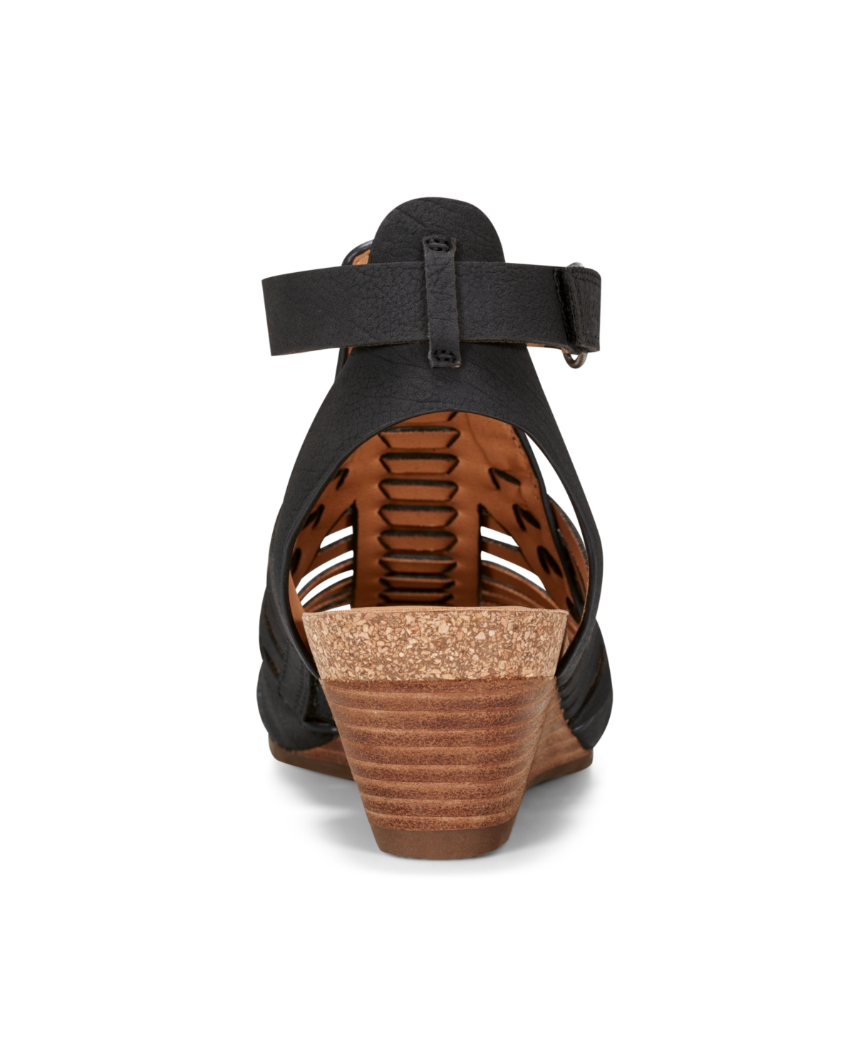 Shop Earth Women's Hattie Fisherman Wedge Sandals In Black