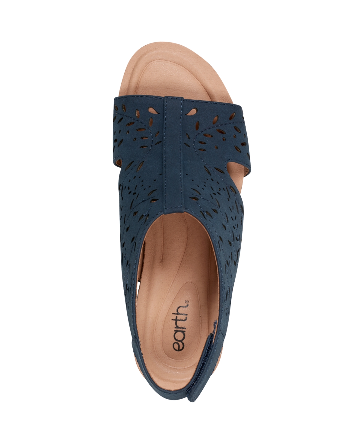 Shop Earth Women's Halin Cutout Slingback Wedge Sandals In Navy