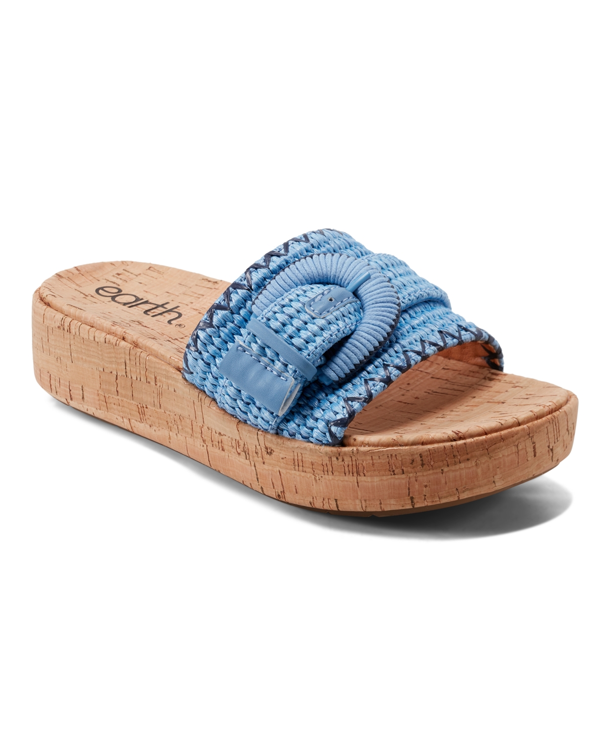 Shop Earth Women's Samsy Platform Slide Sandals In Blue