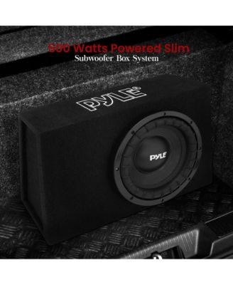 Slim Subwoofer Box System, 10'' 500W, Truck Audio Enclosure